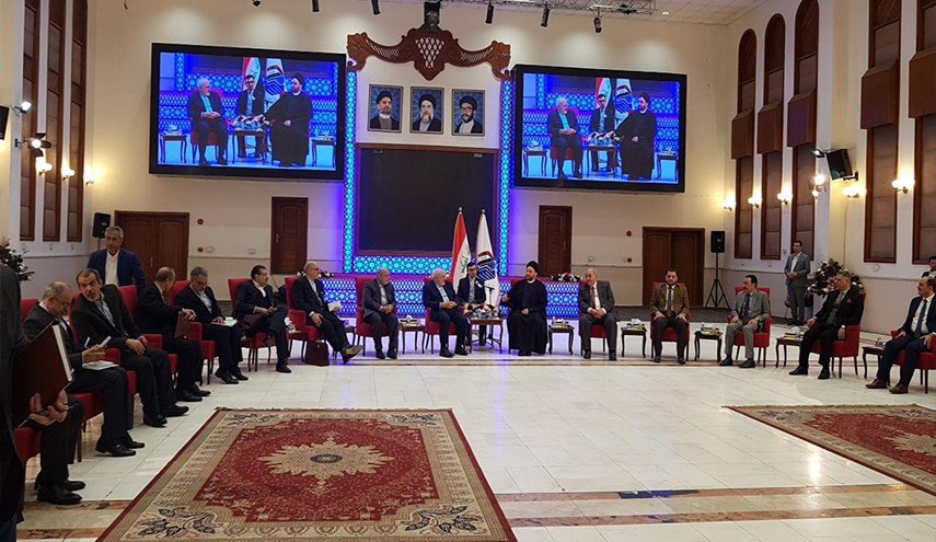 ظريف والحكيم يبحثان الاوضاع السياسية والاقتصادية