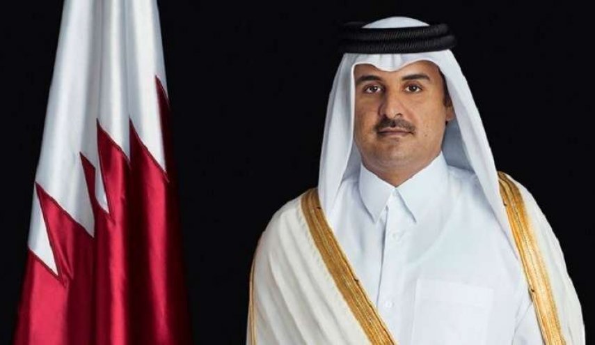 أمير قطر يستقبل وزير خارجية سلطنة عمان