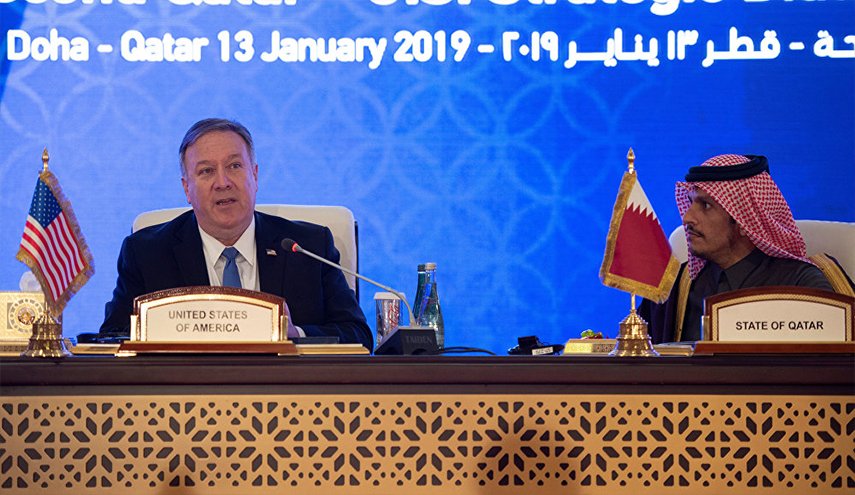 مقترح قطري عسكري مغرِ لبومبيو قبيل لقائه ملك السعودية