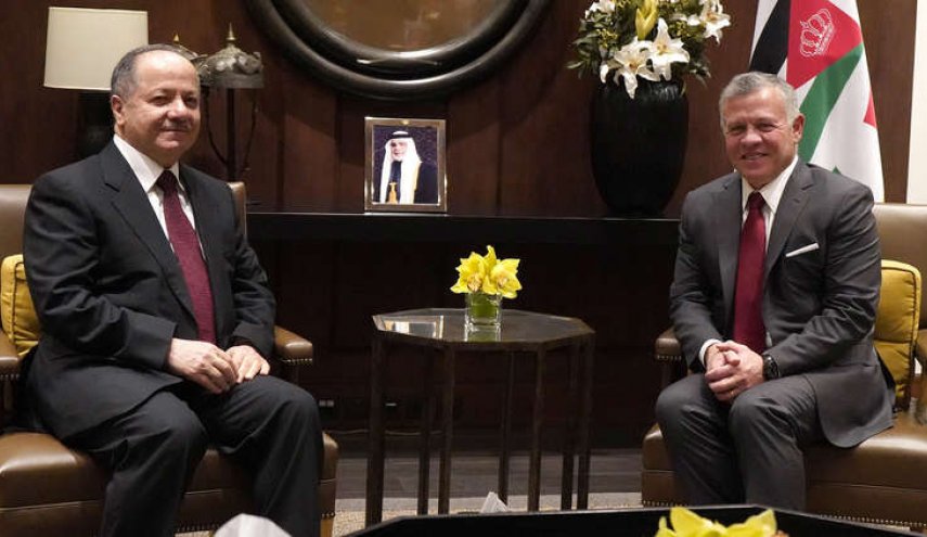 لقاء بين العاهل الاردني ومسعود البارزاني..هذا ما بحثاه