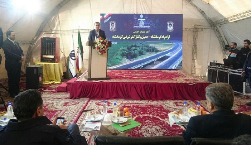 بدء إنجاز جزء من مشروع الخط السريع الذي يربط ايران بسوريا