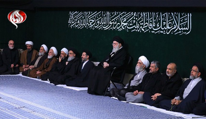آية الله خامنئي يحضر مراسم عزاء ذكرى استشهاد فاطمة الزهراء (س)