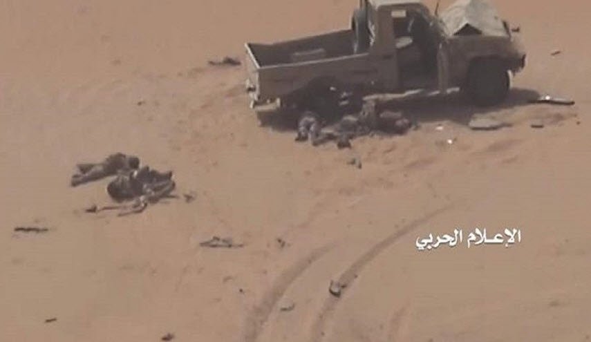 تدمير 3 أطقم للمرتزقة  قبالة نجران ومصرع من عليها