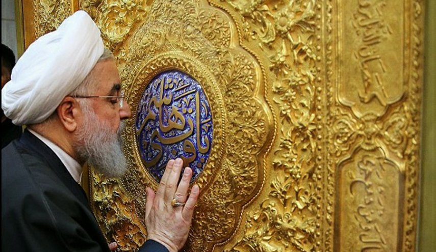 الرئیس روحاني یصل النجف الاشرف
