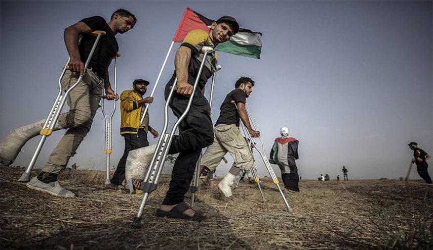 إضراب مفتوح عن الطعام لجرحى مسيرات العودة 