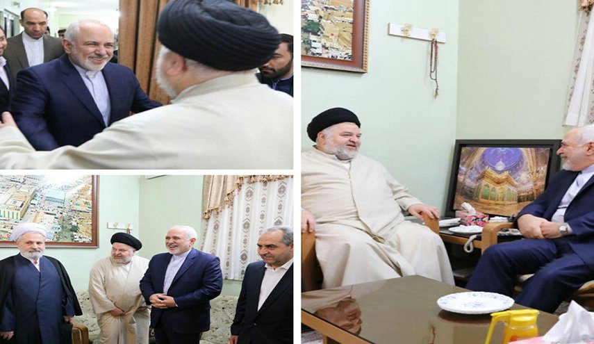 ظريف يلتقي ممثل آية الله العظمى السيد السيستاني