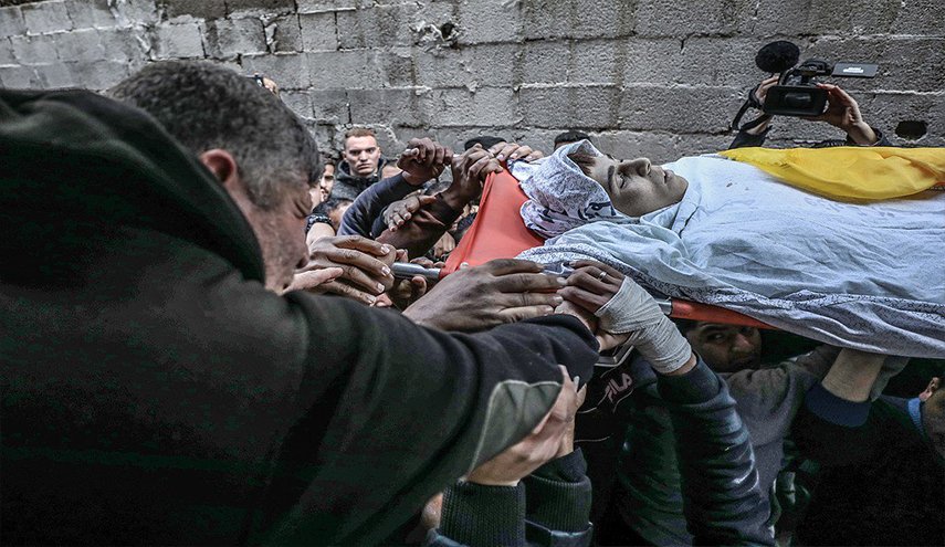شهيد واصابتان خلال فعاليات الارباك الليلي في قطاع غزة