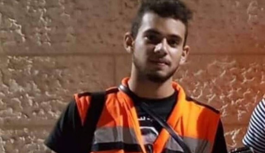 یک امدادگر فلسطینی به شهادت رسید
