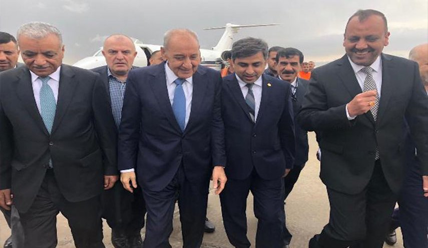 نبيه بري يصل الى النجف 