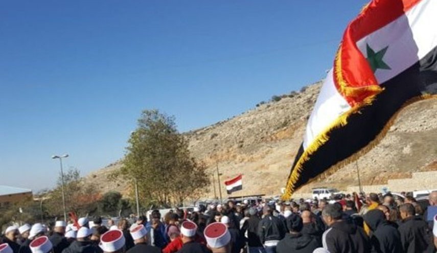 مظاهرات في شطري هضبة الجولان