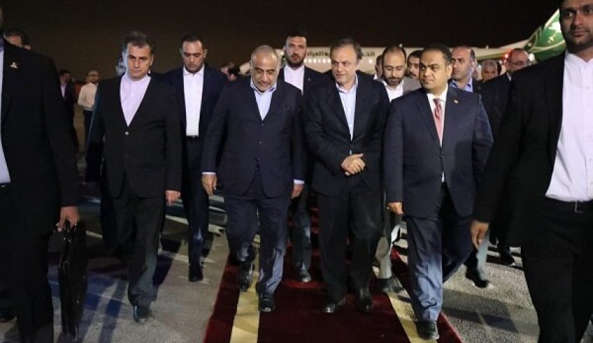 عبدالمهدي يصل الى مشهد المقدسة