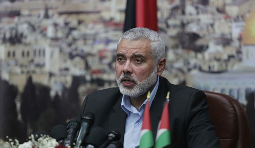 برقية من هنية الى قائد الثورة الاسلامية في ايران