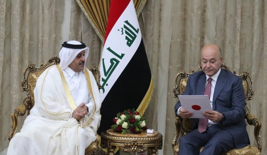 برهم صالح يتلقى دعوة من امير قطر.. ما مضمونها؟
