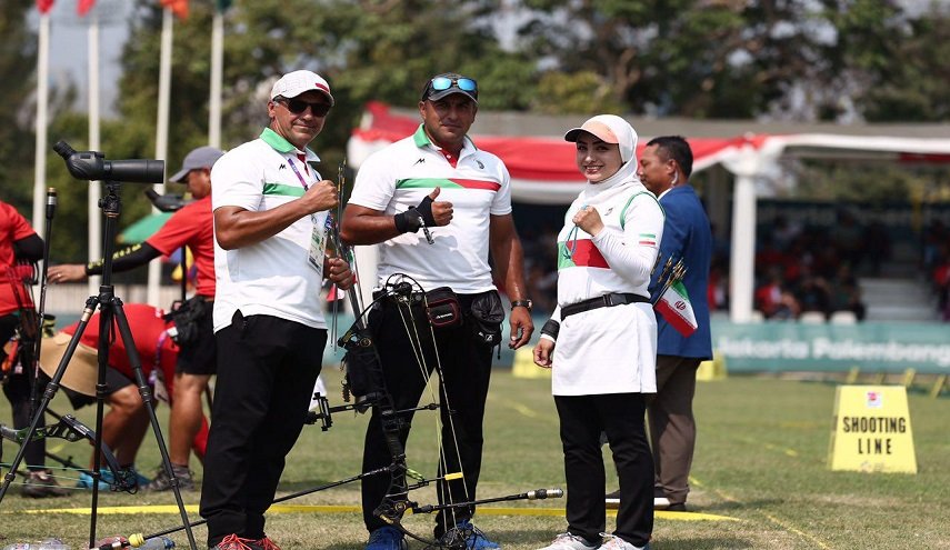 فريق ايران الزوجي يحرز برونزية القوس المركب في كأس العالم للرماية