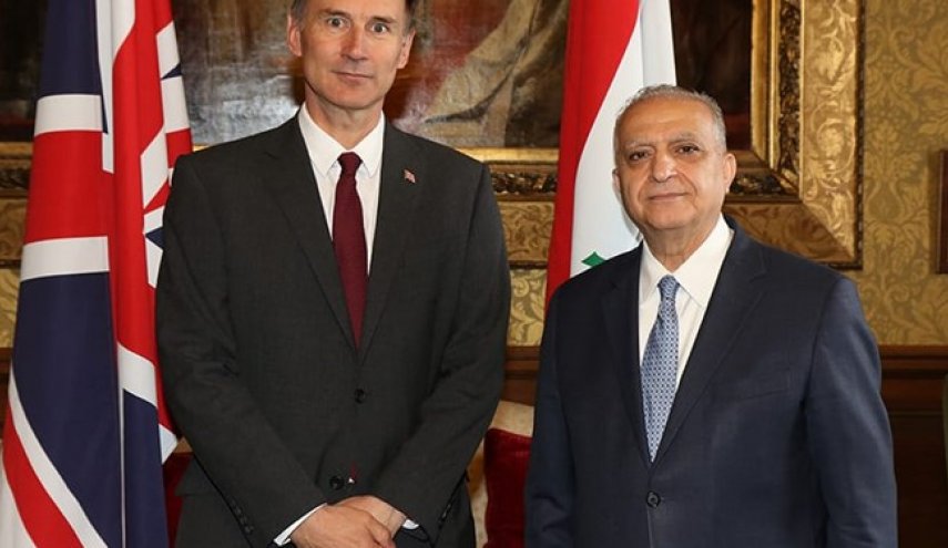 وزرای امور خارجه عراق و انگلیس دیدار کردند
