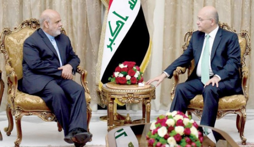هذا ما قاله برهم صالح للسفير الايراني ببغداد