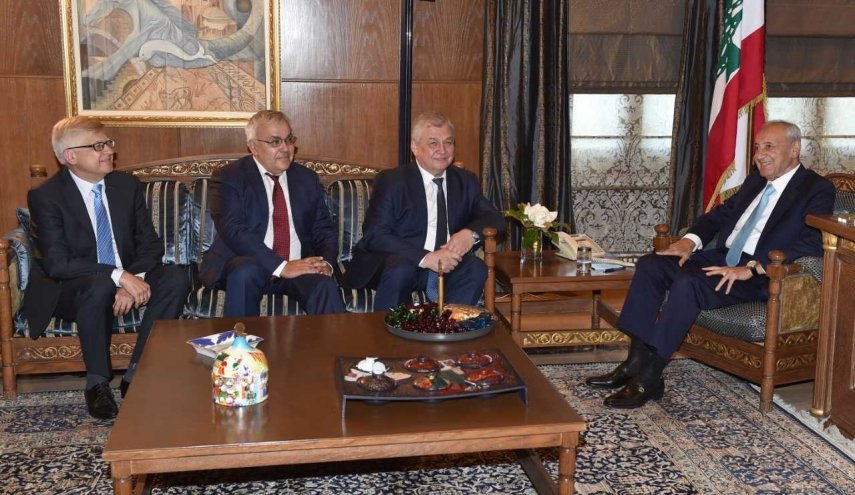 بري يعرض مع المبعوث الروسي الأزمة السورية وقضية اللاجئيين