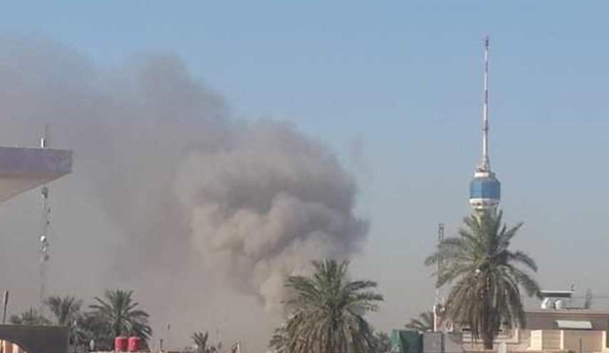 بالصور.. اندلاع حريق في دائرة احوال المنصور