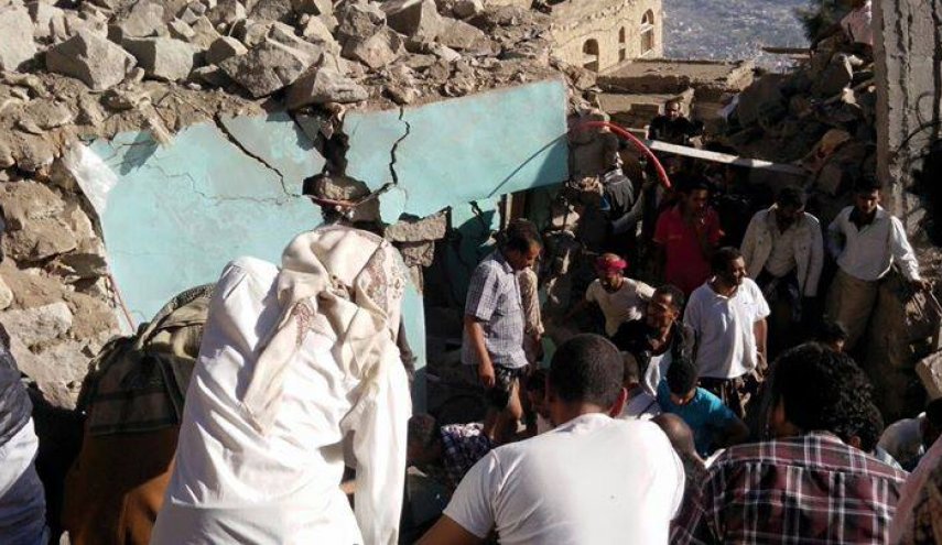 8 شهداء بينهم أطفال ونساء في مجزرة العدوان في تعز