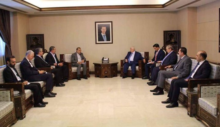 المعلم يستقبل مسؤولا ايرانيا كبيرا في دمشق