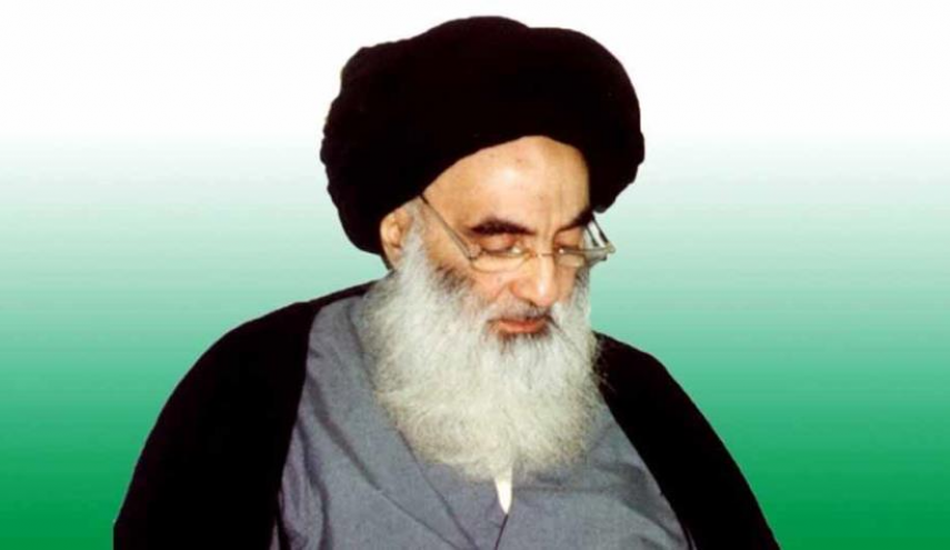 السيد السيستاني يعزي بوفاة ايه الله الشاهرودي
