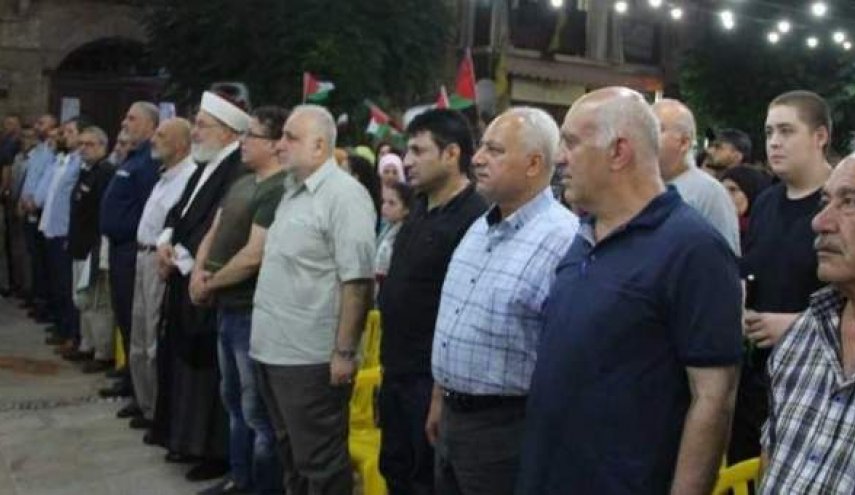 وقفة تضامنية مع الشعب الفلسطيني في صيدا رفضا لصفقة ترامب
