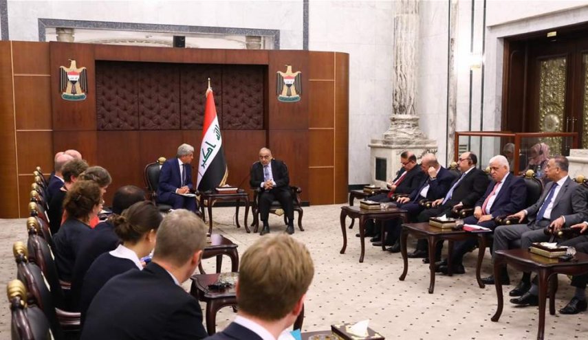 عبد المهدي يبحث مع الاوروبيين مكافحة الارهاب