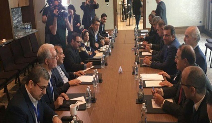 ماذا دار بين الجعفري ورئيس الوفد الايراني في استانا ؟