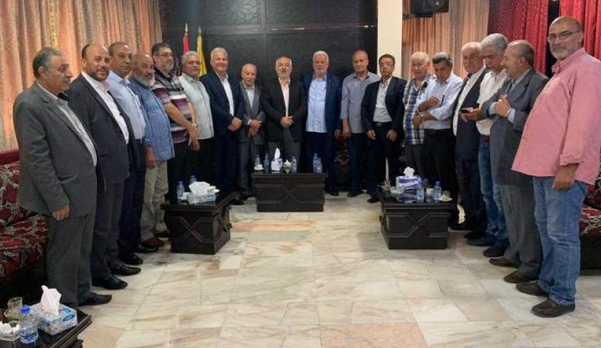 حب الله التقى القيادة السياسية الفلسطينية الموحدة في لبنان