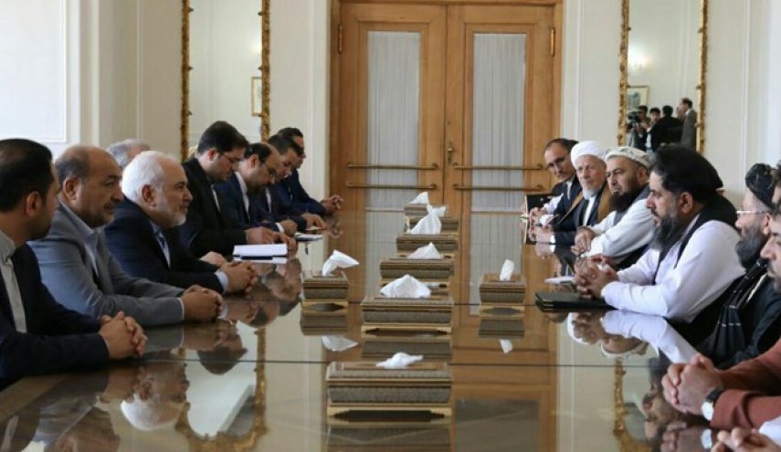 دیدار رئیس مجلس سنای افغانستان با ظریف
