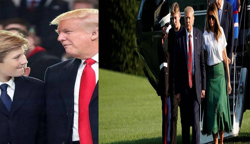 بالصور .. نمو سريع لابن ترامب يثير التعجب
