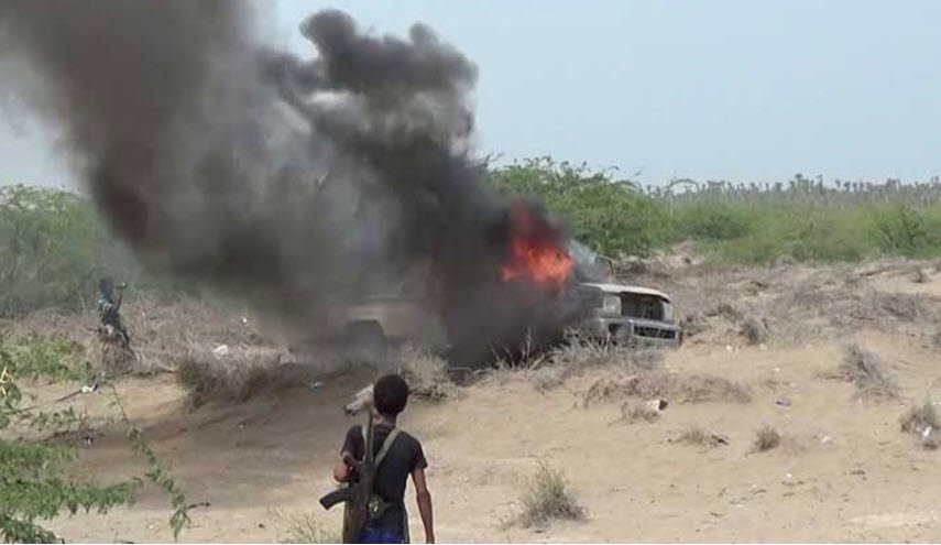 جريمة صادمة ومروعة... احراق مدني يمني على يد قوى العدوان
