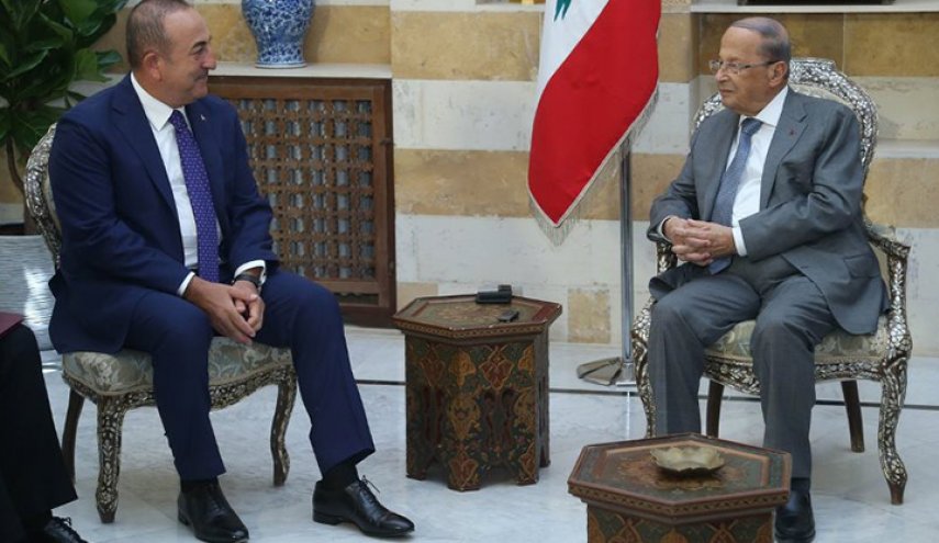 تفاصيل لقاء وزير الخارجية التركي والرئيس اللبناني