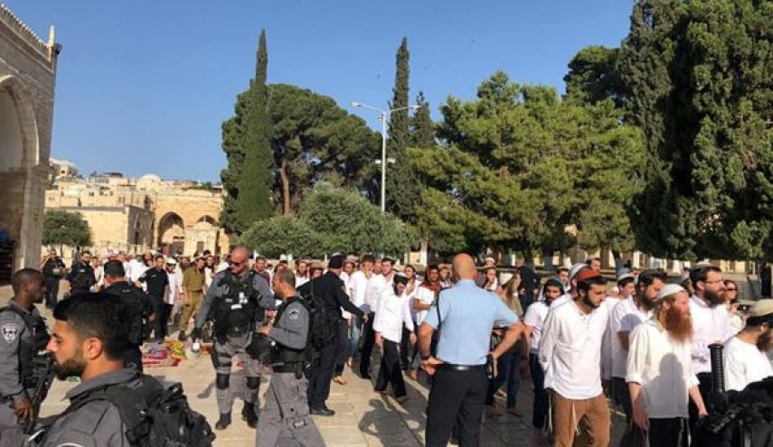 وزير إسرائيلي برفقة مستوطنين يقتحمون الأقصى