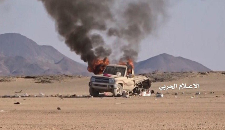 استهداف طقم عسكري لمرتزقة السعودية في حجة والجوف

