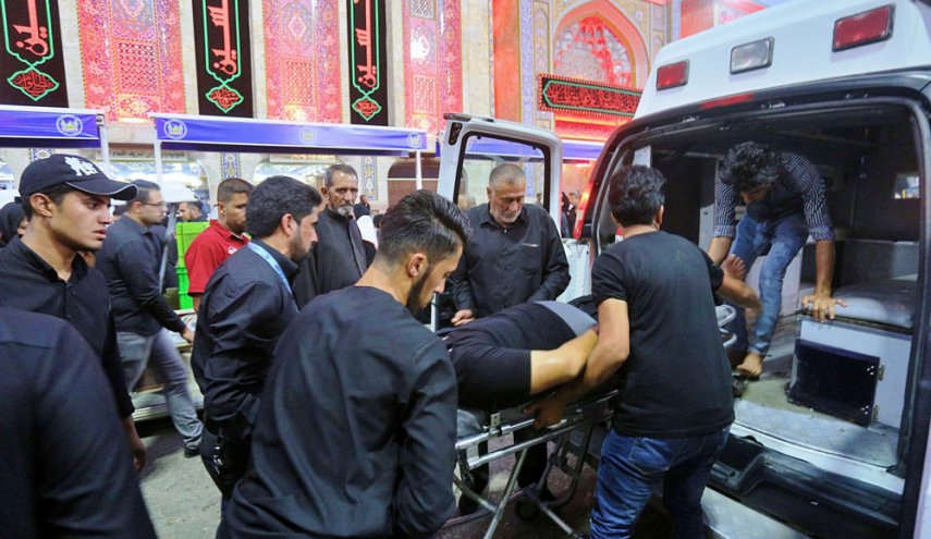 اصابة 4 زوار ايرانيين في حادثة مراسم عاشوراء بكربلاء