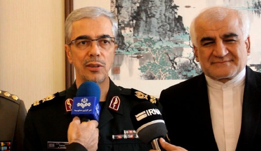 اللواء باقري يتحدث عن التعاون العسكري بين ايران والصين