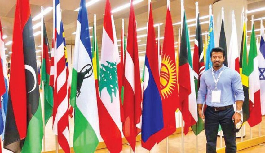 علم كيان الاحتلال يحرج وفداً كويتياً بجنيف