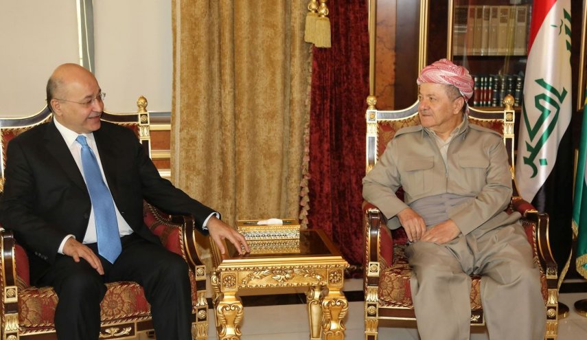 العراق.. برهم صالح يلتقي بارزاني وهذا ما دار بينهما