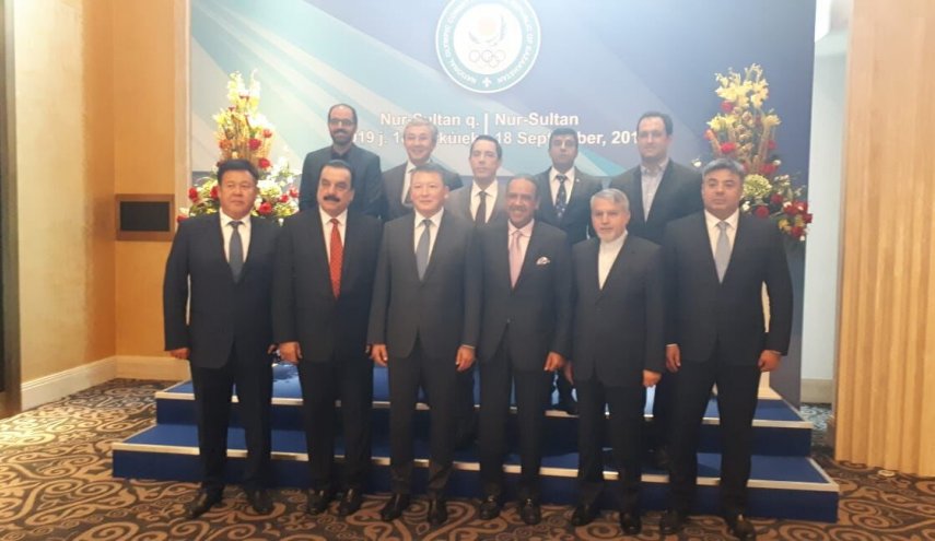 اللجنة الاولمبية الايرانية تجرى مباحثات مع رئيس المجلس الاسيوي