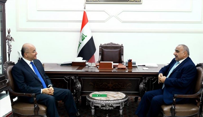صالح وعبد المهدي يؤكدان أهمية حفظ سلامة المتظاهرين

