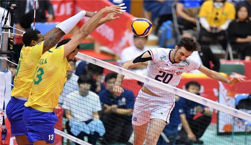 خسارة صعبة لإيران أمام البرازيل في بطولة كأس العالم للكرة الطائرة