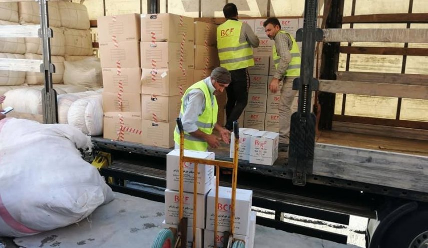 نازحو الحسكة يتلقون قافلة مساعدات إنسانية من كردستان العراق