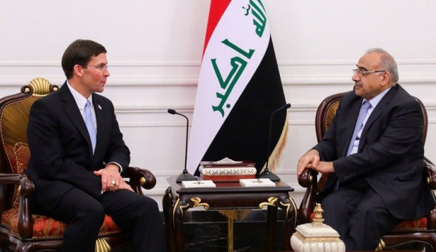 بالتفاصيل.. عبد المهدي ووزير الدفاع الأمريكي يناقشان الوضع السوري