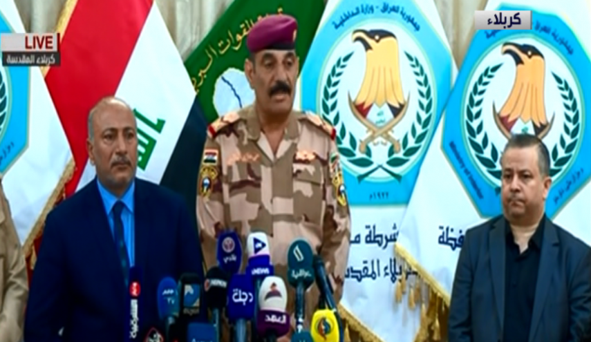 الفرات الاوسط: كربلاء آمنة وتم رفع حظر التجوال فيها