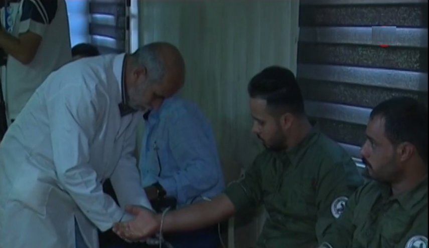هيئة الحشد الشعبي تنظم حملة تبرع بالدم للمصابين