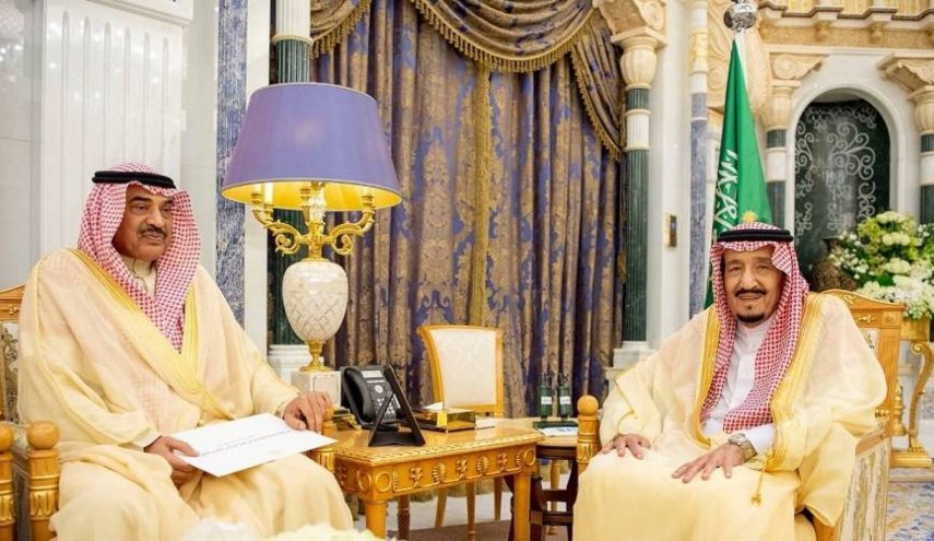 رسالة من أمير الکویت الى الملك السعودي

