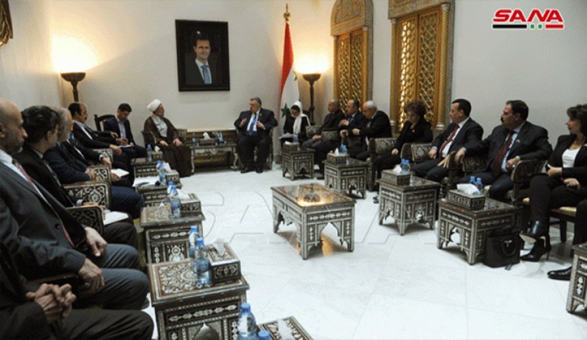 صباغ لوفد إيراني: دماء شهداء البلدين امتزجت على ارض سوريا