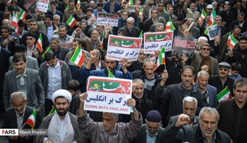 مسيرات حاشدة في أنحاء ایران للتنديد بأعمال الشغب