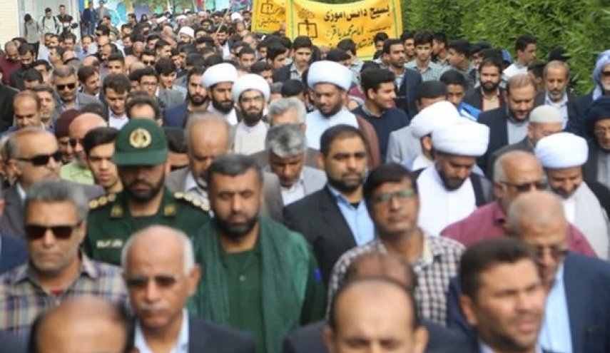 مسیرات في مدن ايرانية عديدة للتنديد بأعمال الشغب